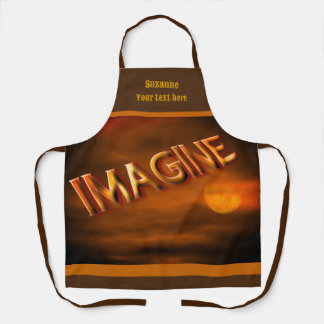 Tablier Imaginez Moon Sky Inspiration Personnalisée