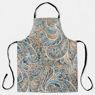 Tablier Impression à main Paisley multicolore