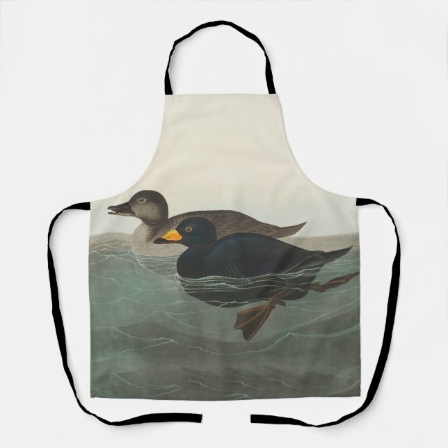 Tablier Impression de Macreuse noire d'Audubon : Canard cô (Recto)