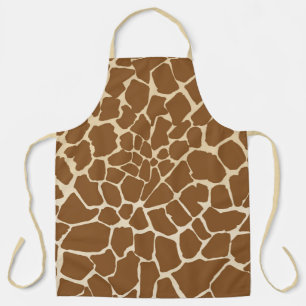 Tablier Impression de motif de fourrure de girafe