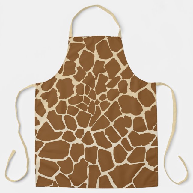 Tablier Impression de motif de fourrure de girafe  (Recto)