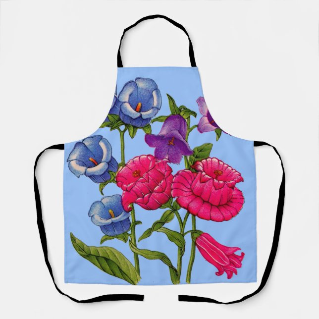 Tablier Impression des cloches de Canterbury (Recto)