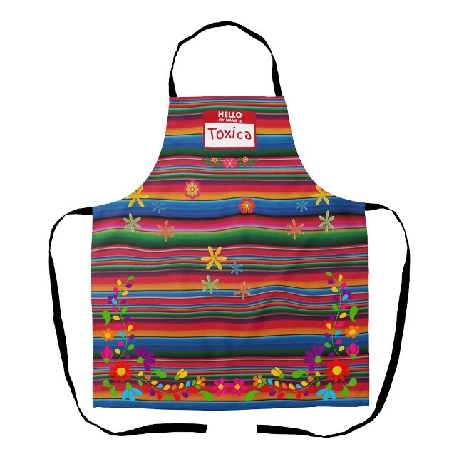 Tablier Impression Toxica Sarape  (Toxica Sarape print Apron)