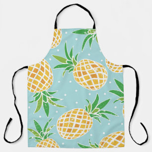 Tablier Impression Tropicale Motif d'ananas en toute trans