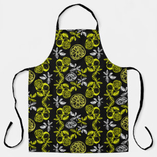 Tablier Impression vintage Citrus Citron Botanique