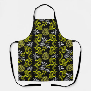 Tablier Impression vintage Citrus Citron Botanique