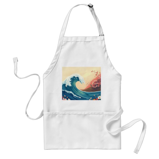 Tablier Impressionistic Ocean Wave (Devant)