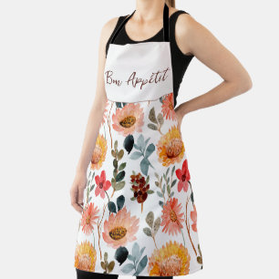 Tablier imprimé Fleur sauvage en floraison
