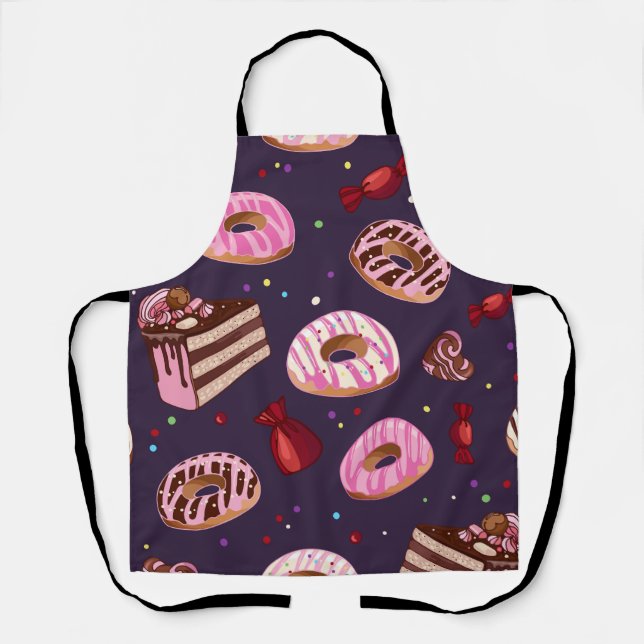 Tablier Imprimés de donuts (Recto)