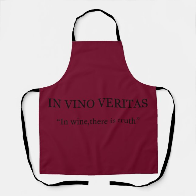 Tablier In vino veritas (Recto)