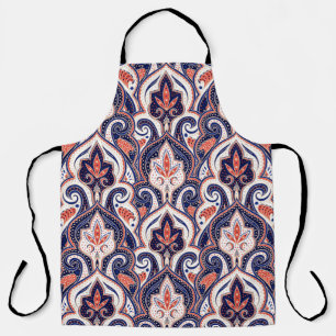 Tablier Indian Paisley : Médaillon Floral Sans Seamless.