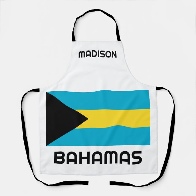 Tablier Indicateur Bahamas du nom personnalisé (Recto)