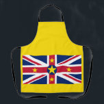 Tablier Indicateur Niue<br><div class="desc">Drapeau patriotique de Niue.</div>