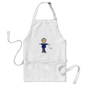 Tablier Infirmier bonhomme allumette masculin peau moyenne