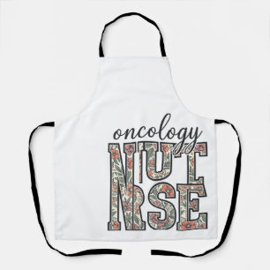 Tablier Infirmière en oncologie Floral Vintage