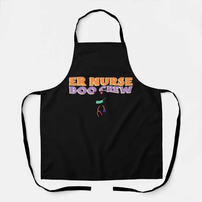 Tablier infirmière infirmière Boo Crew Urgence infirmière  (Recto)