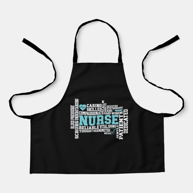 Tablier Infirmière mignonne RN LVN École d'infirmières Méd (Recto)