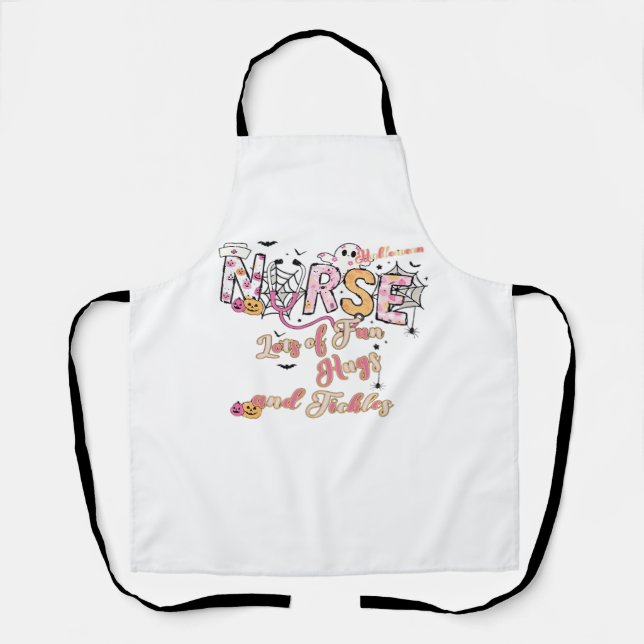 Tablier Infirmière Paediactric Amusement Halloween Design  (Recto)