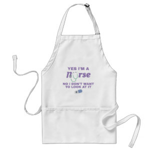 Tablier Infirmières Oui Je suis Infirmière Non Je ne veux 