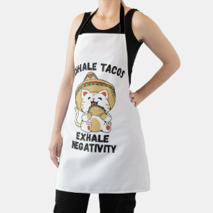Tablier Inhale tacos exhale négativité