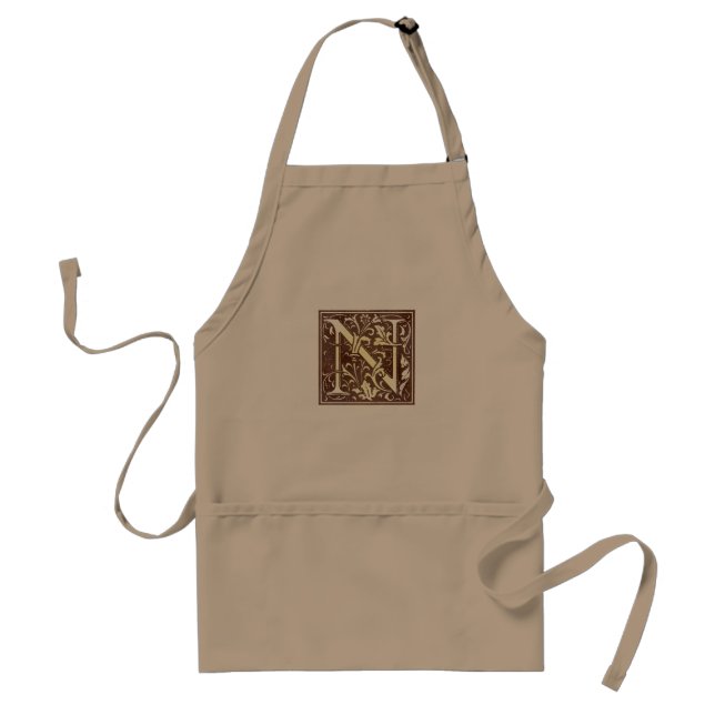 Tablier Initiale vintage N (Devant)