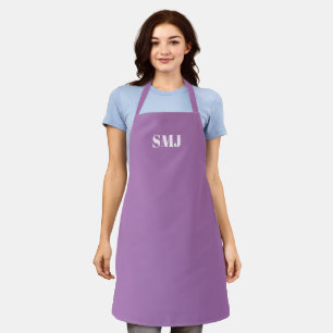 Tablier Initiales monogramme personnalisées modernes lavan