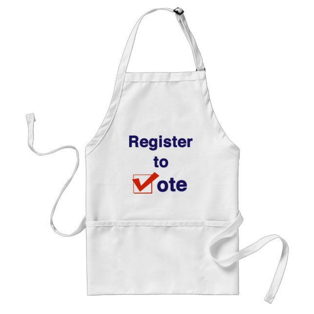Tablier Inscrivez-vous pour voter Élections 2026 (Devant)