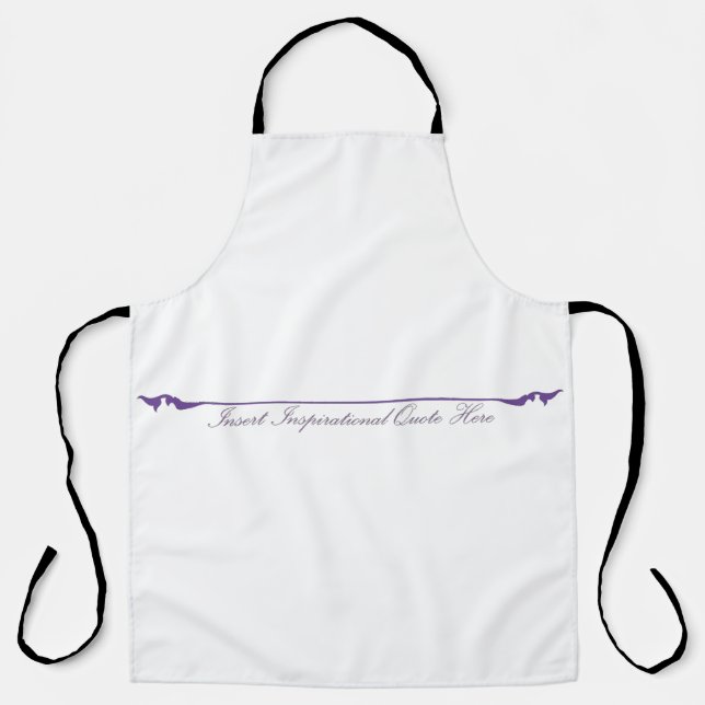 Tablier Insérer un devis inspirant ici - violet (Recto)