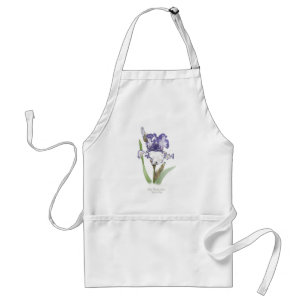 Tablier Iris hérissé par pourpre