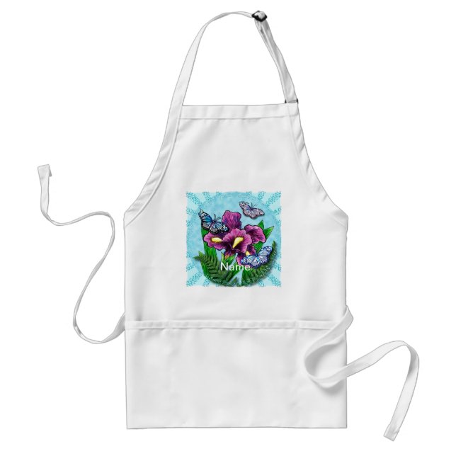 Tablier Iris Papillon Rosée (Devant)
