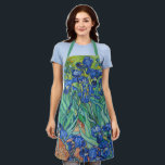 Tablier Irises par Van Gogh<br><div class="desc">Visitez mon magasin pour un design plus intéressant et plus de choix de couleurs => zazzle.com/iwheels*</div>