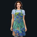 Tablier Irises par Van Gogh<br><div class="desc">Visitez mon magasin pour un design plus intéressant et plus de choix de couleurs => zazzle.com/iwheels*</div>