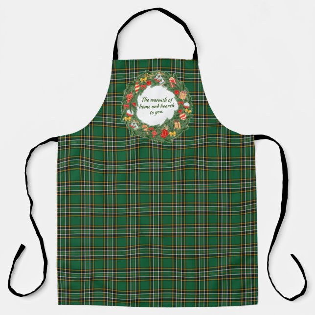 Tablier Irish Blessing et Tartan (Recto)