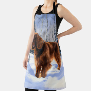 Tablier Irish Setter Let It Neige Christmas