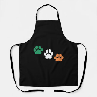 Tablier Irlandais Dog Paw St Patrick s Day