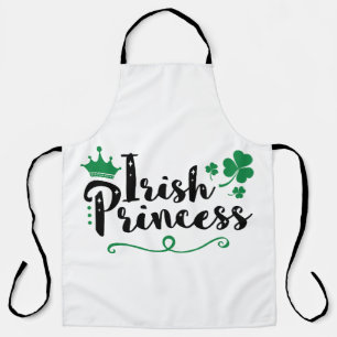 Tablier Irlandaise Princesse femmes St Patrick's Day Scrip