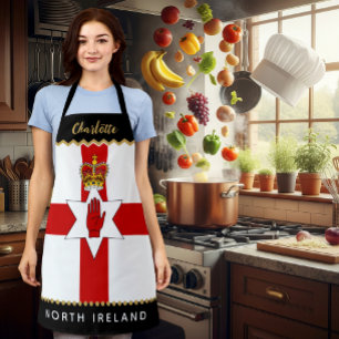 Tablier Irlande du Nord Chefs Apron, Irish / Ulster Flag