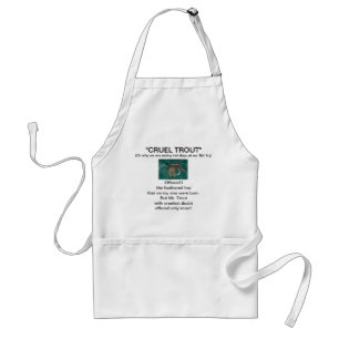 Tablier "Iron Blue Dun Wet Fly Cruel Truite" Apron
