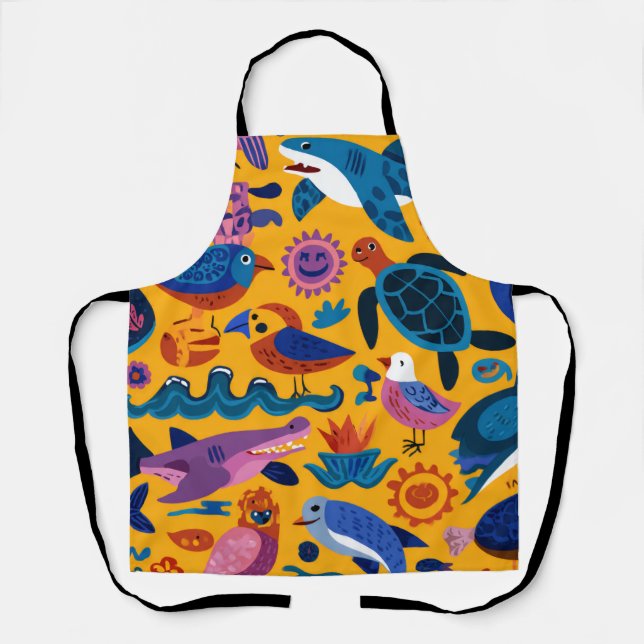 Tablier Island Breeze All-Over Print Apron Gift (Recto)