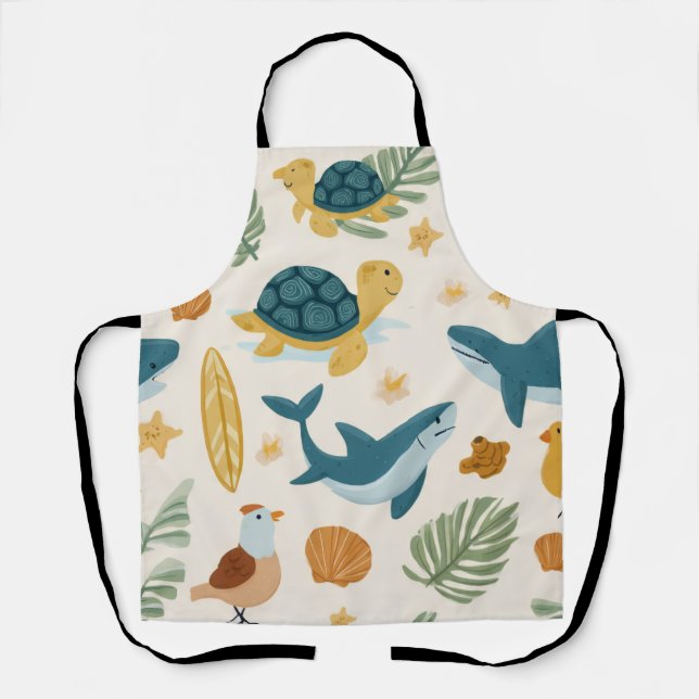 Tablier Island Mood All-Over Print Apron Gift (Recto)