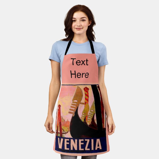 Tablier Italie Abstraite Design ajouter du texte, Apron (Porté)