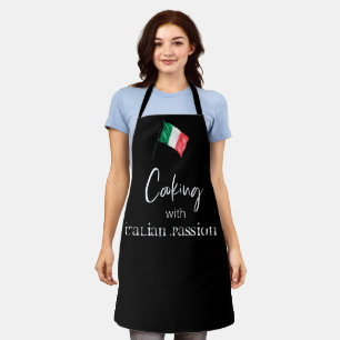 Tablier *~* Italie Drapeau italien Italia Cuisine Apron