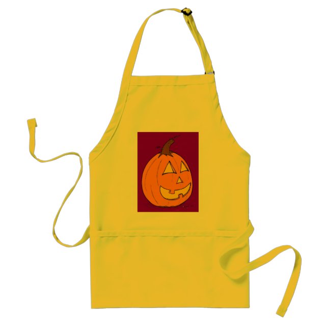 Tablier Jack o' Lantern Purple Apron (Devant)