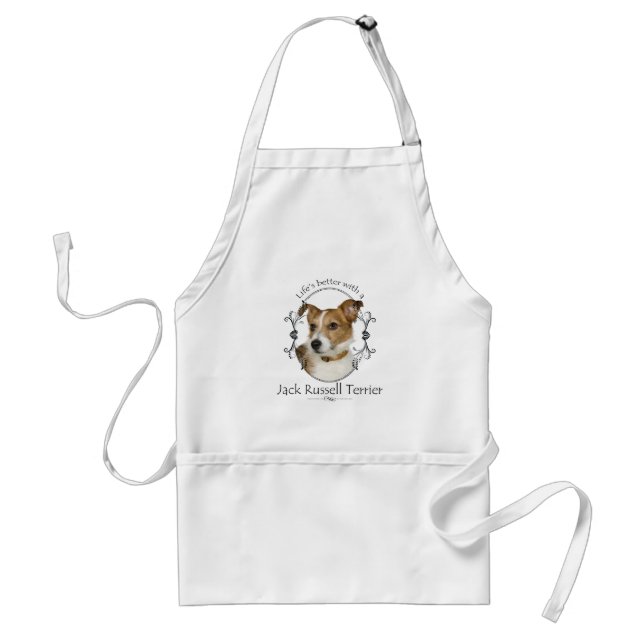 Tablier Jack Russell Apron, le meilleur de la vie (Devant)