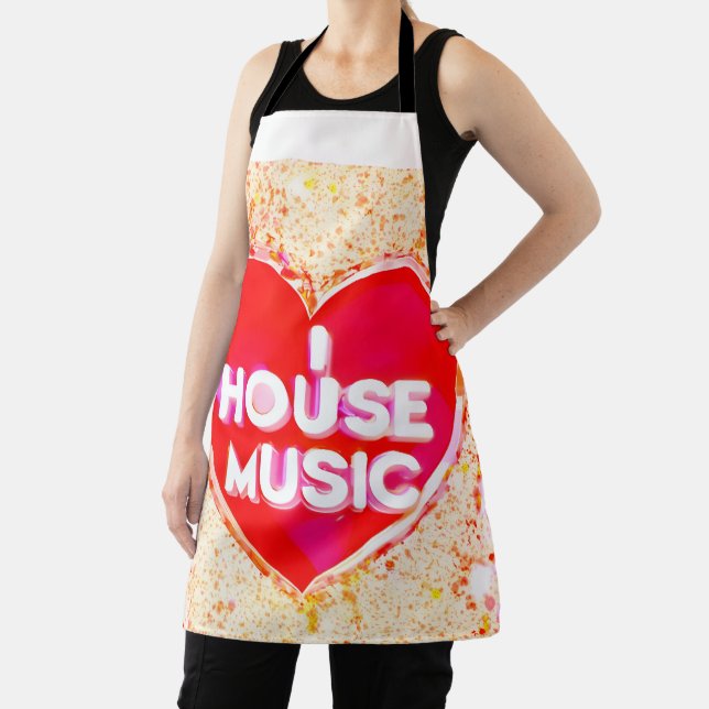 Tablier J'adore la musique house (Insitu)