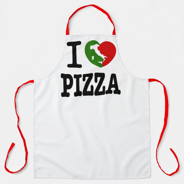 Tablier J'adore la pizza (Recto)