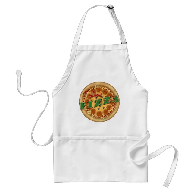 Tablier J'adore la pizza (Devant)