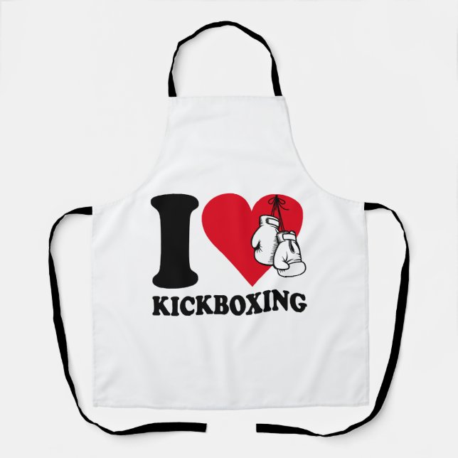 Tablier J'adore le kickboxing (Recto)