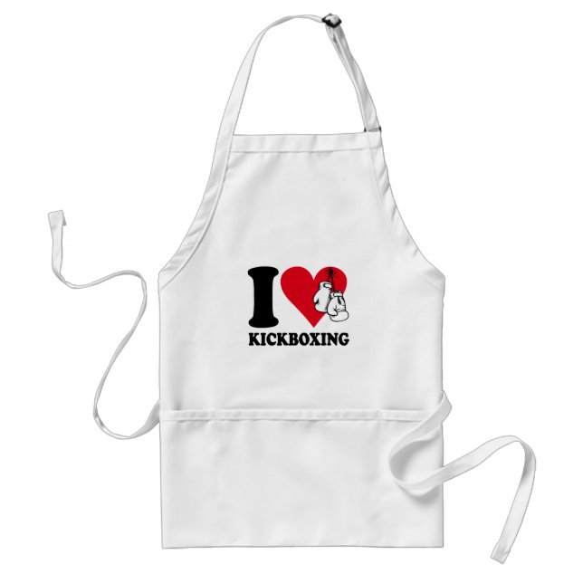 Tablier J'adore le kickboxing (Devant)
