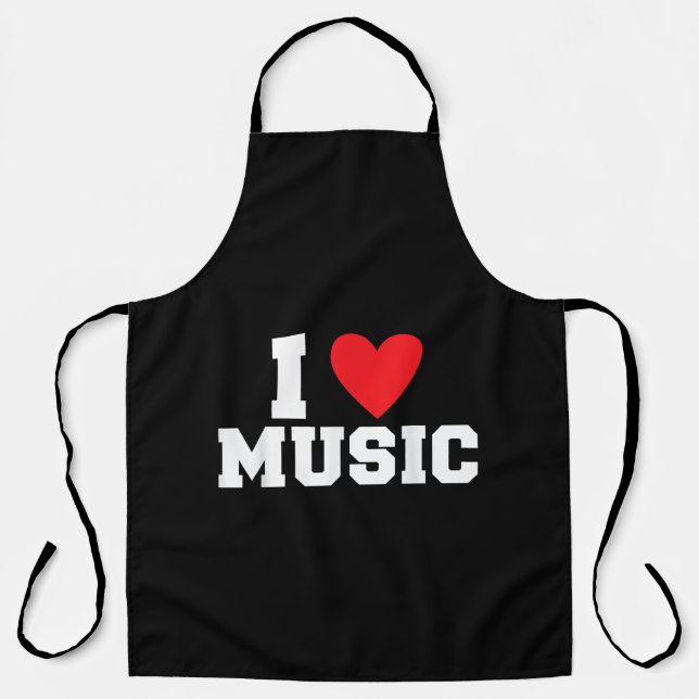 Tablier J'adore Music Lover (Recto)